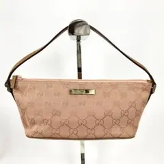 希少✨ GUCCI アクセサリーポーチ GG ハンドバッグ ピンク チャーム