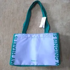 フランフラン バイカラー 保冷レジカゴバッグ パープル