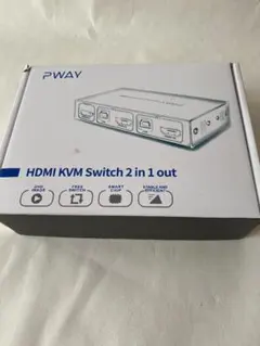 PWAY HDMI KVM Switch 2入力1出力
