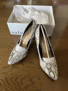 ✨希少✨ ラルフローレン フラットパンプス パイソン柄 6.5 23.5cm相当 ✨希少✨ ラルフローレン フラットパンプス パイソン柄 6.5 23.5