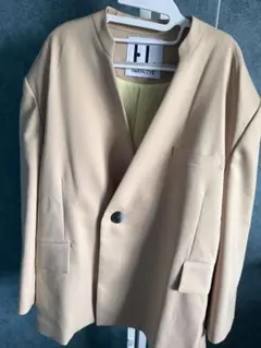 HeRIN.CYE ビッグシルエット ジャケット グレー イエロー F - メルカリ