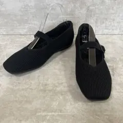 ⭐️美品⭐️VIVAIA メリージェーン フラットシューズ Vカット 39 ブラック