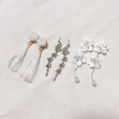 ウェディングピアス　3種