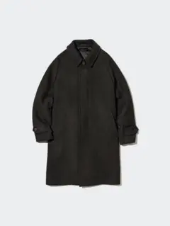 【美品、大特価！】ユニクロ シングルブレストコート　ステンカラー チェック