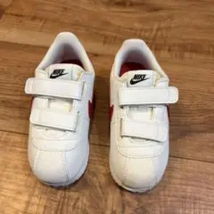 NIKE CORTEZ キッズ スニーカー ホワイト レッドのサムネイル