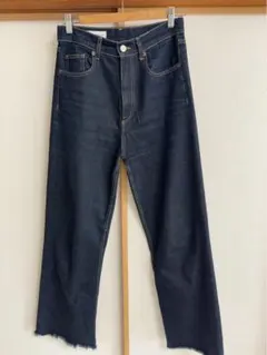 ZARA ネイビー ストレート デニムパンツ 38