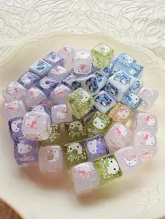 カスタムボールペン対応KTキューブビーズ50個セット
