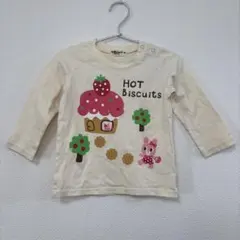 ミキハウス ホットビスケッツ 長袖 Tシャツ ロンT 90