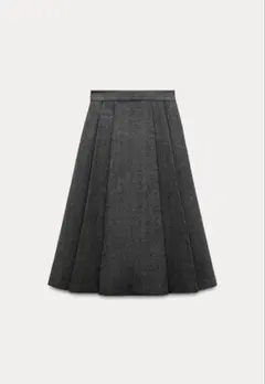 ZARA ボックスプリーツ ロングスカート M 新品未使用