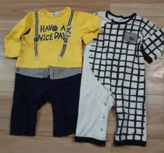 ebaby bebe ベビー服 ロンパース 2点セット 80cm
