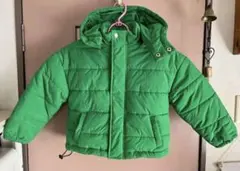 新品　しっかり素材　中綿コート　グリーン　M (125〜135)