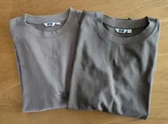 UNIQLO エアリズムコットンオーバーサイズTシャツ　2枚セット L