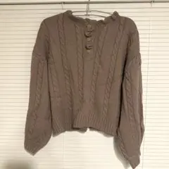 [Par Avion + Petit Standard] ケーブルニットセーター