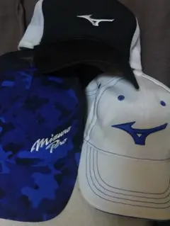 Mizuno キャップ 3個セット 大人用のサムネイル