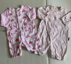 ピンク色ロンパースセット（2点）