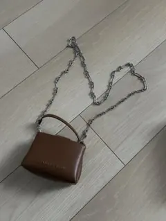 ブラウンレザーショルダーバッグ