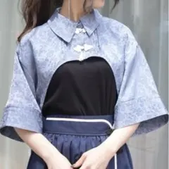 axes femme アクシーズファム チャイナ釦 ショートボレロ ブラウスのサムネイル