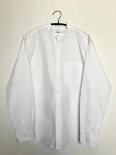 GLOBAL WORK ホワイト バンドカラーシャツ