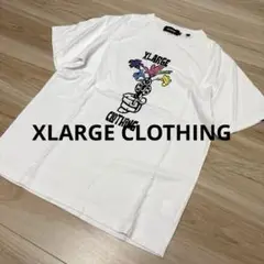 ▪️XLARGE プリントTシャツ　半袖T ホワイト　銃　リボルバー
