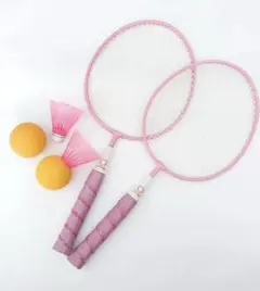 【00s未使用品】 ハローキティ バトスセット バドミントン 00s未使用品】 ハローキティ バトスセット バドミントン