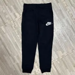 Nike 黒　裏起毛スウェット　ロングパンツ 130サイズ