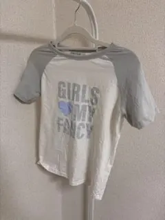 ラグランスリーブ Tシャツ ホワイト グレー