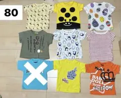 80 USED 男の子柄　半袖　8枚まとめ売り　9末まで！