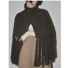 todayful ポンチョニット