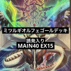 遊戯王　巳剣デッキ　構築済み　MAIN40/EX15 ガチ構築 遊戯王 巳剣デッキ 構築済み MAIN40/EX15 ガチ構築 - メルカリ