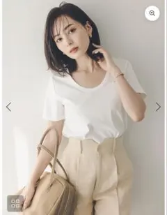 ベーシックUネックTシャツ(anuans)のサムネイル