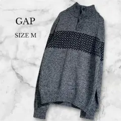 ✨美品✨ギャップ　ニット　セーター　トップス　ハイネック　シンプル　グレー　M