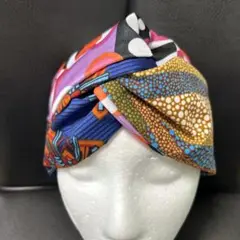 アフリカ柄クロスターバン