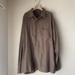 ブラウン　シャツ　古着