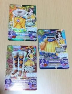 アイカツ カード・キングレオコーデ 3枚セット (紫吹蘭)