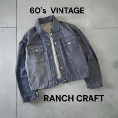 希少 60s 70s BURLINGTON デニムジャケット モンゴメリーワード - メルカリ