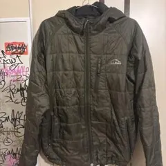 L.L.Bean フード付きダウンジャケット オリーブグリーン