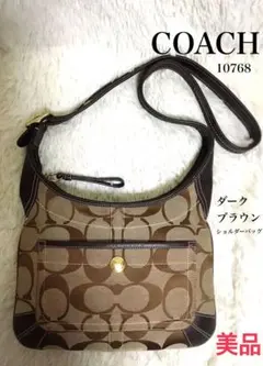 美品 コーチ COACH レディース ショルダー 斜め掛け シグネチャー レザー