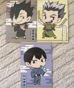 ハイキュー!! 夏祭り ポストカード 黒尾鉄朗 木兎光太郎 影山飛雄