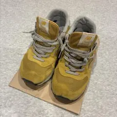 new balance Classic 574 イエロー スニーカー