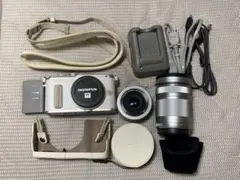 動作確認済】OLYMPUS PEN E-PL8 ホワイト ダブルズームキット - メルカリ