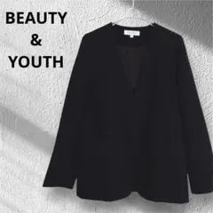 美品✨ BY ビューティーアンドユース カラーレス ノーカラージャケット