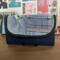 デニムリメイク⭐️パッチワーク⭐️通帳ケース⭐️お薬手帳ケース