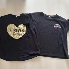 最終値下げ　ブラックTシャツ2点セット