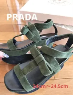 【お値下げ】美品♡PRADA♡サンダル　37（24cm 〜24.5cm