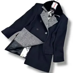 極美品 ETRO ミンクファー襟 コート 裏地総柄 イタリア製 レディース38M