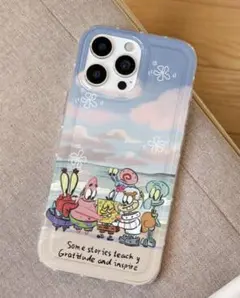 iPhone15 スポンジボブ スマホケース ソフトケース