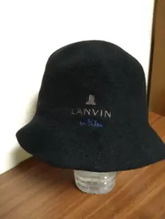 LANVIN en Blue 日本製 ウールハット/バケットハット　黒　М〜S