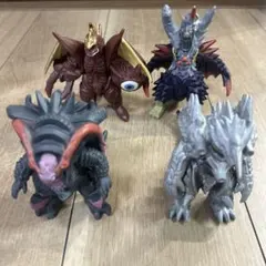 ウルトラ怪獣　グルジオレギーナ　ゴンギルガン　ファイブキング　デストルドス　4体