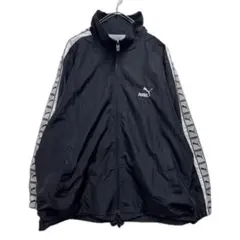 00s PUMA サイドライン ナイロンジャケット ブラック メンズL