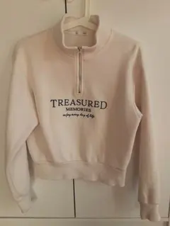 シンプルロゴトレーナー　アイボリー